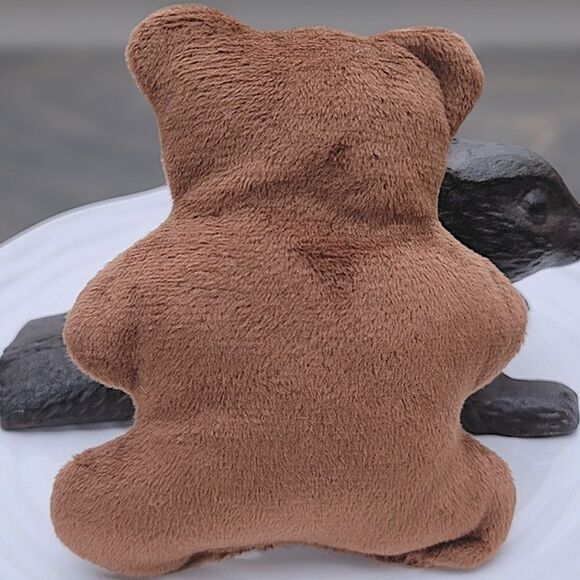 Mini caramel brown teddy plush - Picture 3 of 7